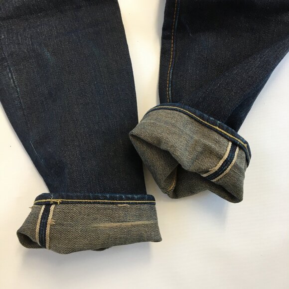 The Strike Gold Japan Slim Tapered 17oz Selvedge Button Fly Jeans 29 - Picture 9 of 12